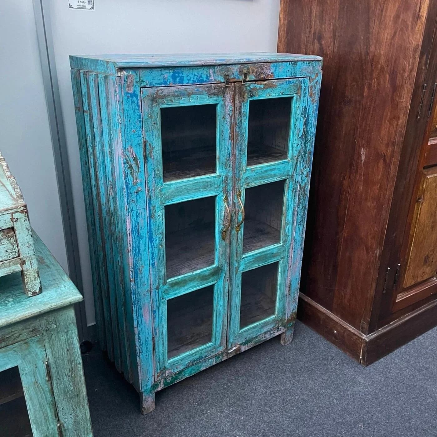 Vitrine blau