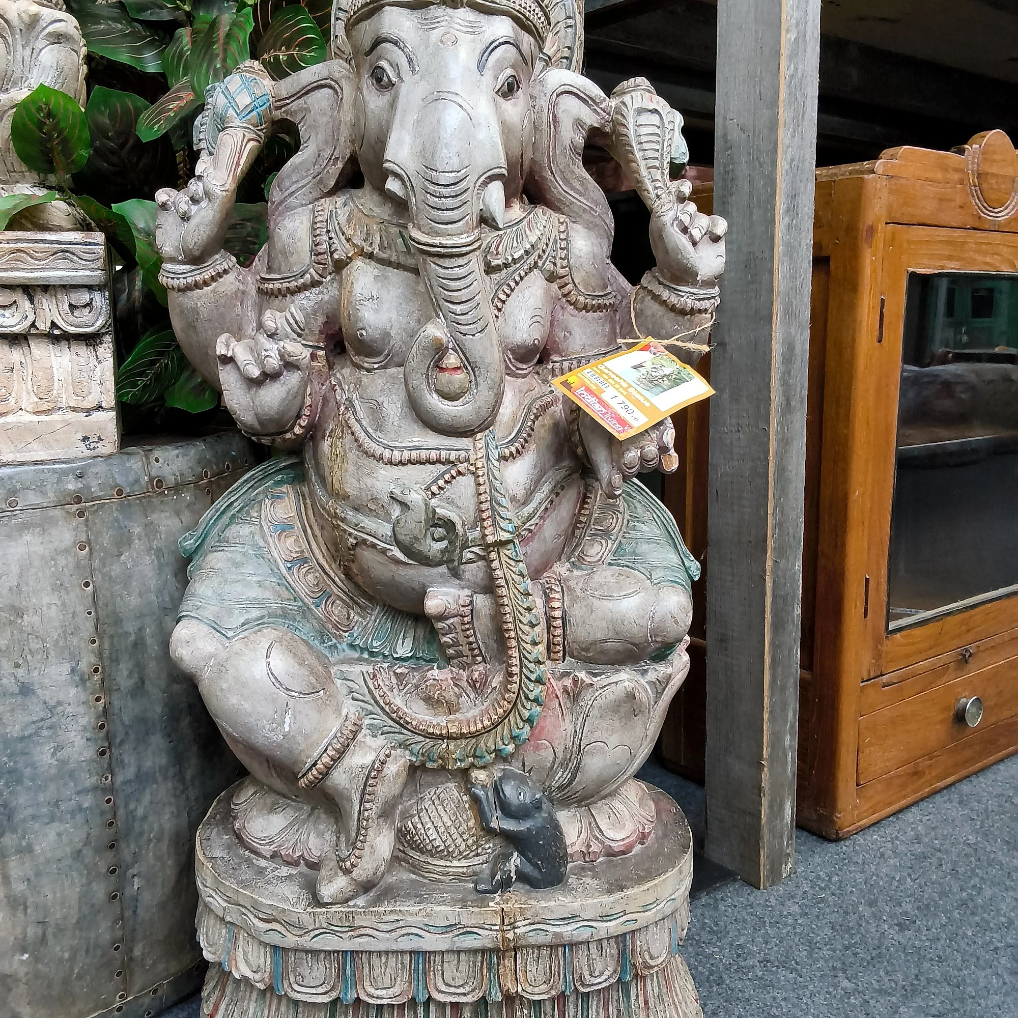Ganesha Statue Holz