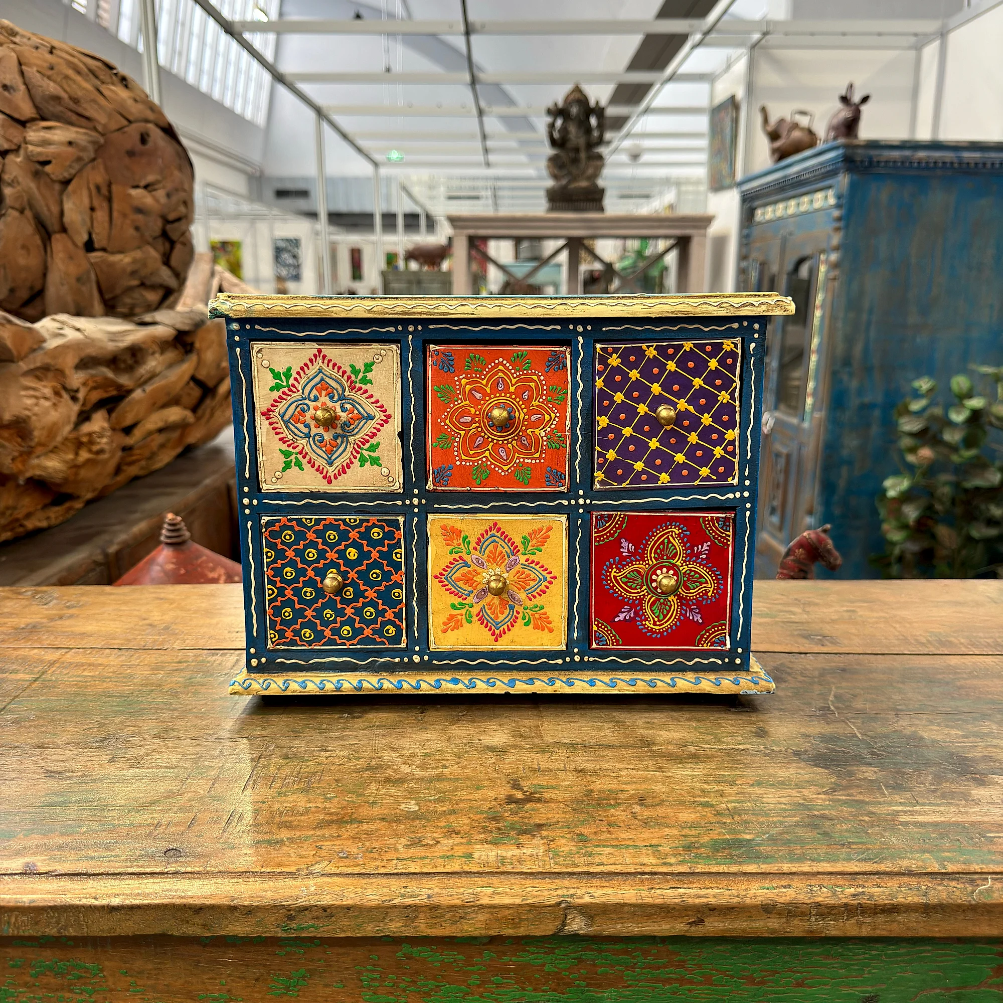 6 Draws Box Holz