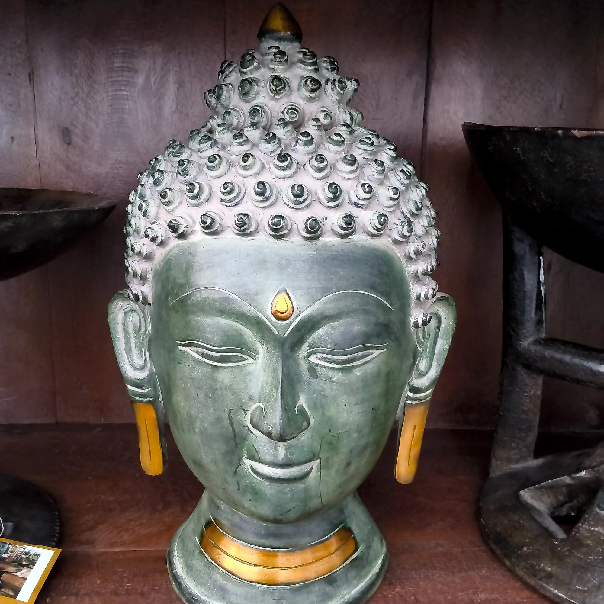 Buddha Kopf Messing