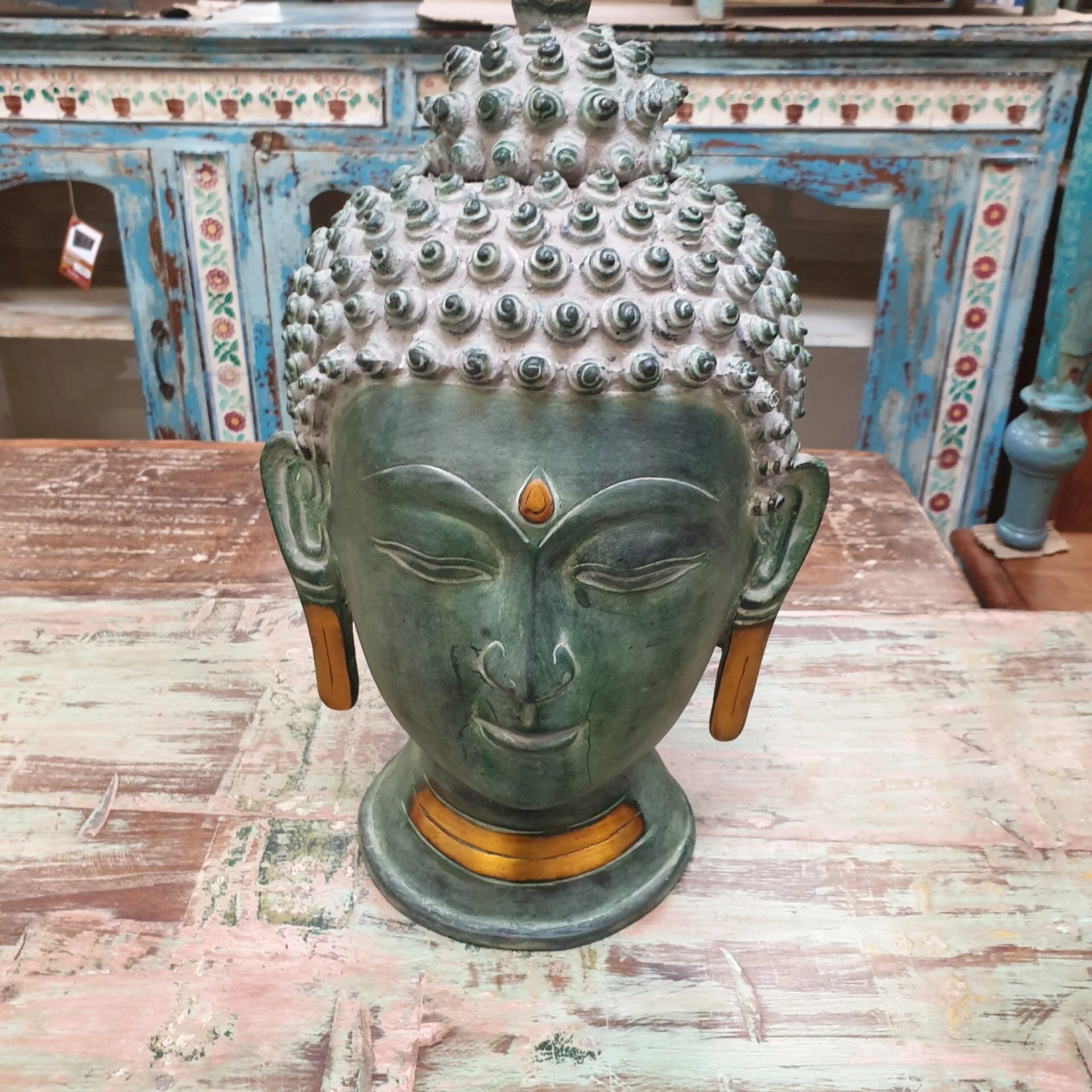 Buddha Kopf Messing