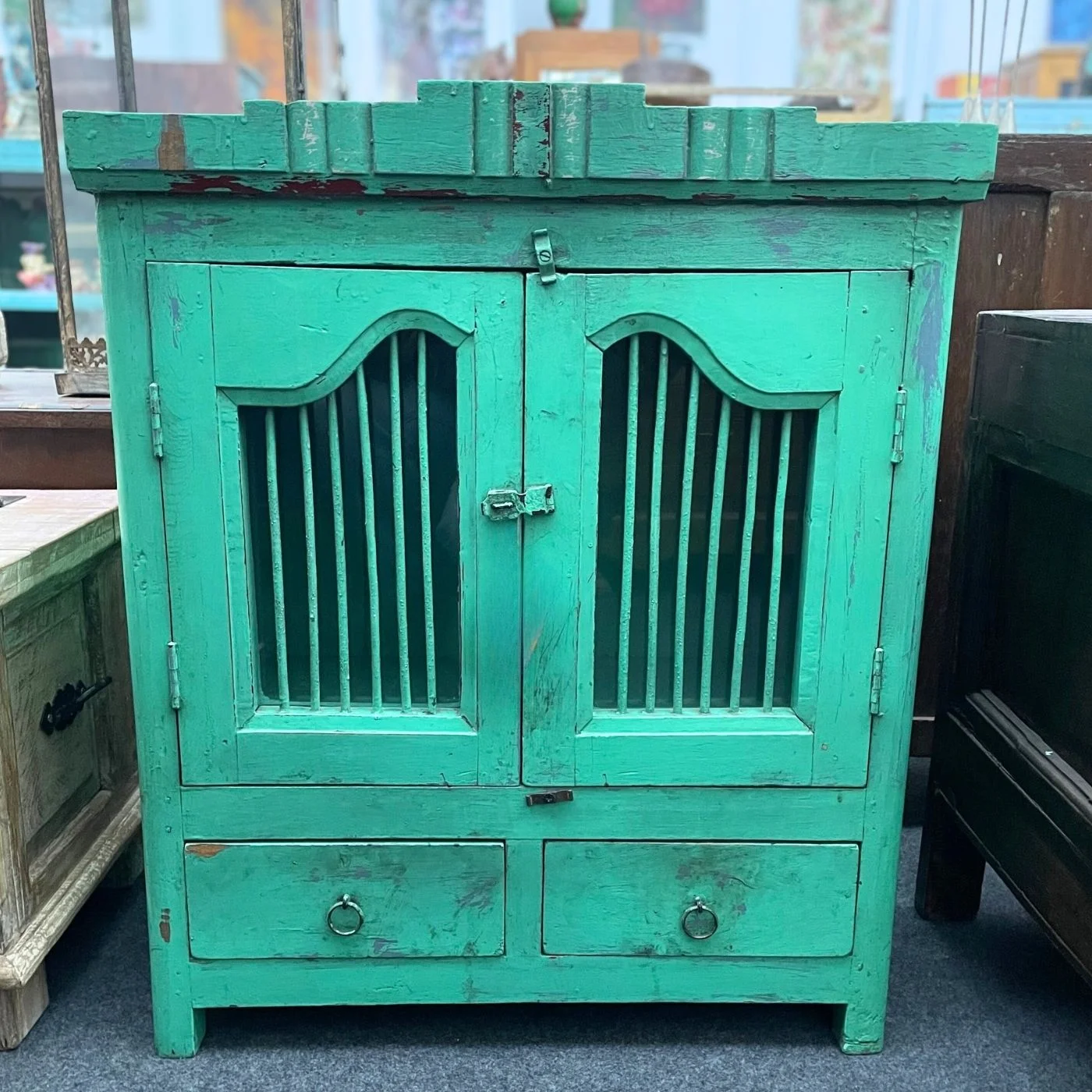 Kästchen in Türkisgrün