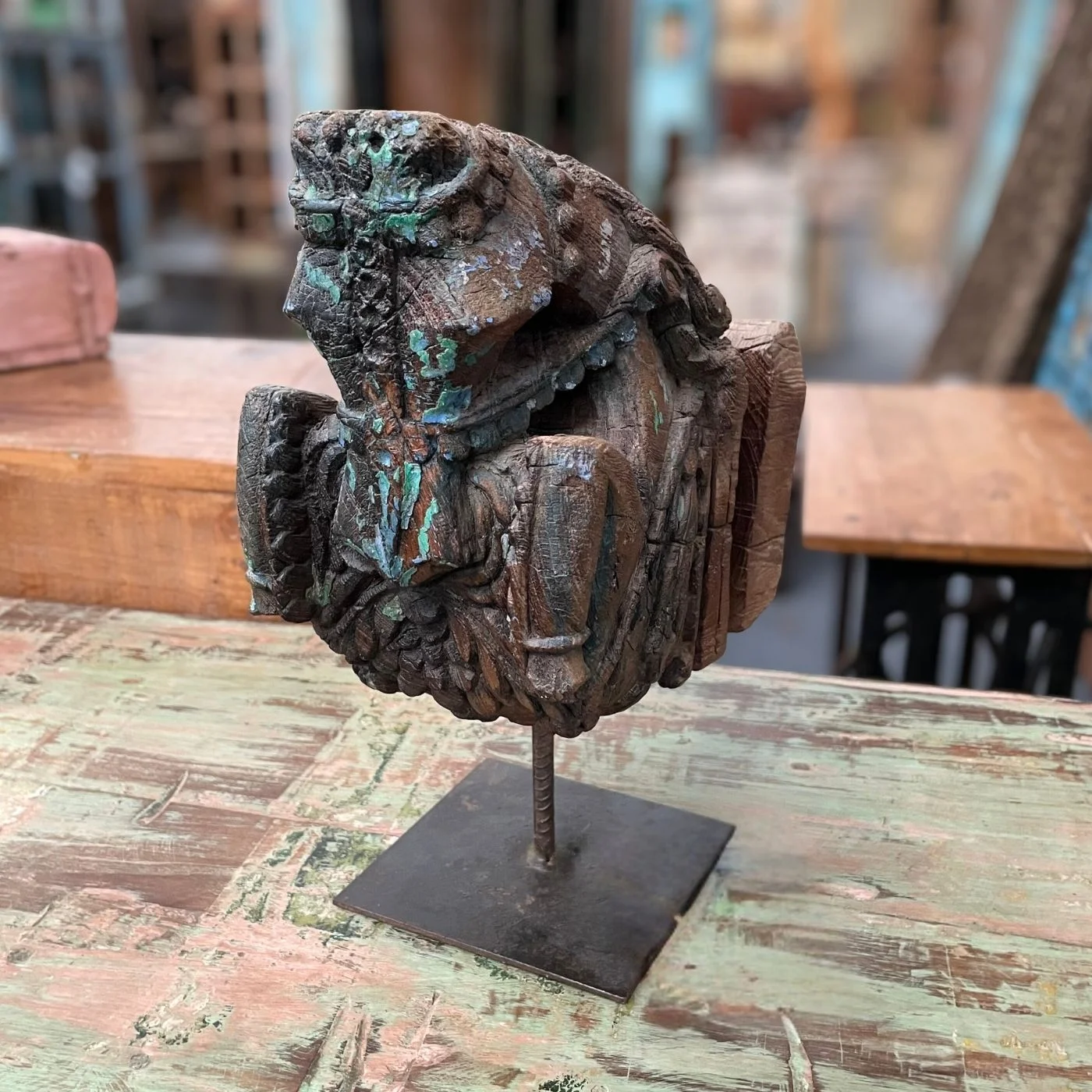 Pferdekopf Skulptur