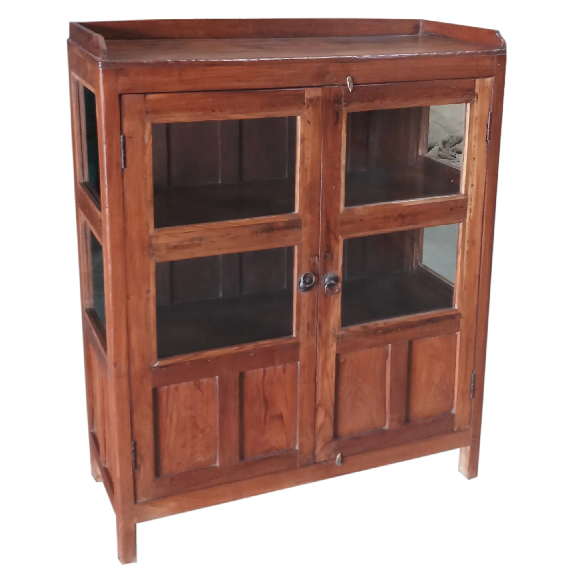 Vitrine braun Holz
